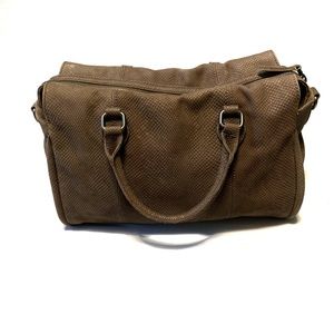 Vintage Lucky Brand Leather Crossbody Satchel Bag